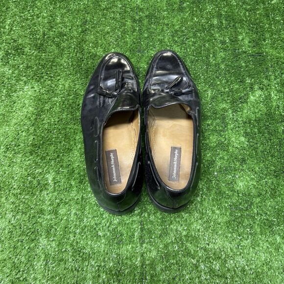 Johnston & Murphy Shoes Mens 10.5 3E Black Loafer Tassel Aristocrat Dandy Career main image 8